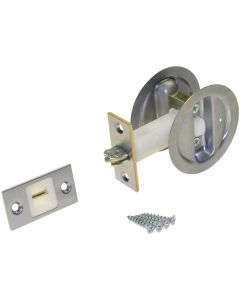 Johnson Hardware Satin Nickel Privacy Pocket Door Lock