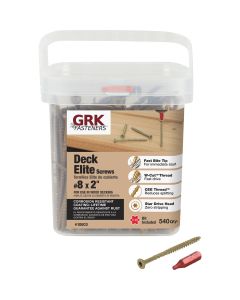 GRK Deck Elite #8 x 2 In. Star Drive Bugle-Head Deck Screws (540 Ct.)