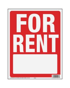 Hy-Ko 14x18 In. for Rent Sign With Frame