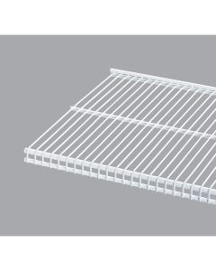 Organized Living FreedomRail 2 Ft. W. x 12 in. D Profile Ventilated Closet Shelf, White