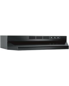 Broan-Nutone 41000 Series 30 In. Non-Ducted Black Range Hood