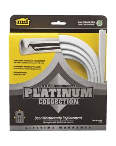 M-D 84" White Door Jambs Weatherstrip Replacement