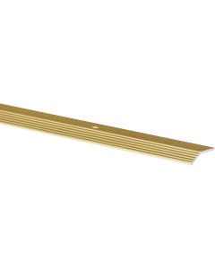 Do it Satin Gold Fluted 1-3/8 In. x 3 Ft. Aluminum Carpet Trim Bar, Wide