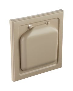 No-Pest 4 In. Tan Plastic Wide Mount Dryer Vent Hood