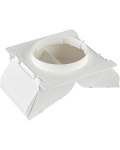 P-Tec Products 4 In. White Plastic No Pest Eave & Soffit Vent