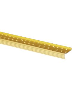 Do it Satin Gold Fluted 1-3/8 In. x 6 Ft. Carpet Clamdown with Teeth