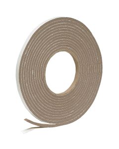 Do it 3/8" W x 3/16" T x 17' L Brown Foam Weatherstrip Tape