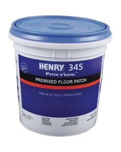 Henry 345 Premixed Patch n'LEVEL Floor Patch & Smoothing Compound, Gray, 1 Gal.