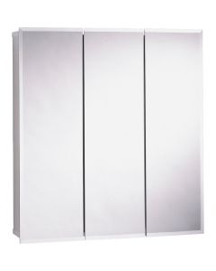 Zenith Frameless Beveled 35-7/8 In. W x 29-7/8 In. H x 4-1/2 In. D Tri-View Surface Mount Medicine Cabinet