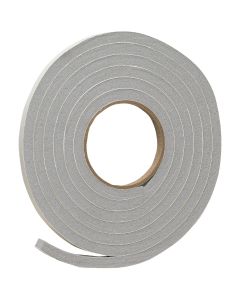 Do it 1/2" W x 3/8" T x 10' L Gray Foam Weatherstrip Tape