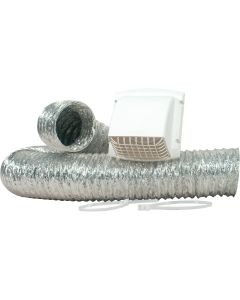 Dundas Jafine White Gas or Electric Dryer Vent Kit (4-Piece)