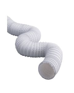 Dundas Jafine 4 In. Dia x 50 Ft. L White Vinyl Flexible Ducting