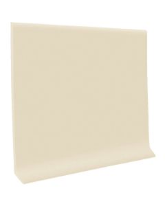 Roppe 2-1/2 In. x 4 Ft. Almond Vinyl Dryback Wall Cove Base