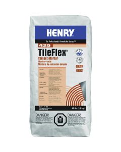 Henry 425 TileFlex 40 Lb. Gray Thin-Set Mortar