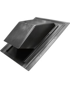 Lambro 7 In. Black Plastic Roof Vent Cap for Range Hood Vent