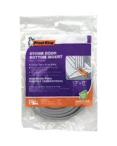 Frost King 0.5 In. W. x 0.5 In. H. x 37 In. L. Gray Vinyl Y-Shaped Door Bottom