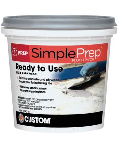 SimplePrep Pre-Mixed Floor Patch, Gray, 1 Qt.