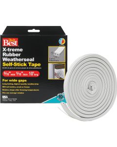 Do it Best 9/16 In. x 10 Ft. White Wide Weatherseal Tape