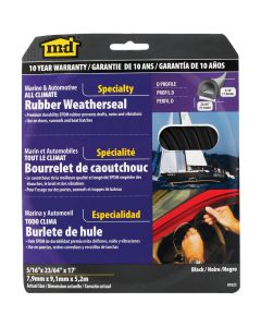 M-D 5/16" 23/64" 17' Auto & Marine Weatherstrip