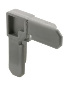 Prime-Line 3/4 In. x 5/16 In. Gray Plastic Frame Corner (4-Count)