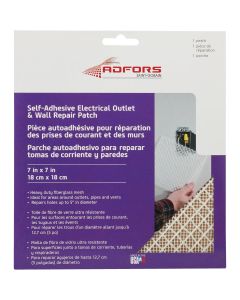 FibaTape 7 In. x 7 In. Electrical Outlet Self-Adhesive Drywall Patch