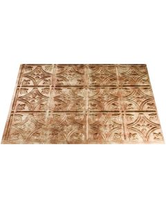 Fasade 18 In. x 24 In. Thermoplastic Backsplash Panel, Bermuda Bronze Traditional 1 Panel