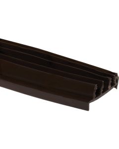 M-D 1.75 In. W. x 1.75 In. H. x 36 In. L. Brown Vinyl Door Bottom with Vinyl Fins for 1-3/4 In. Door