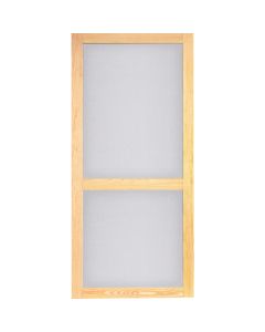 Screen Tight Woodcraft 32 In. W x 80 In. H x 1 In. Thick Natural Wood Screen Door