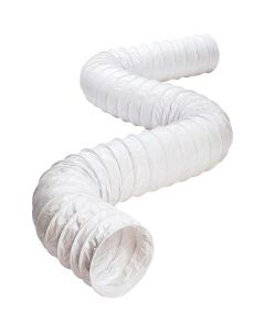 Dundas Jafine 4 In. Dia x 20 Ft. L White Vinyl Flexible Ducting