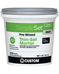 Custom Building Products SimpleSet Quart Gray Pre-Mixed Thin-Set Mortar