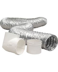 Dundas Jafine ProFlex Flexible Aluminum Dryer Hose Kit (3-Piece)