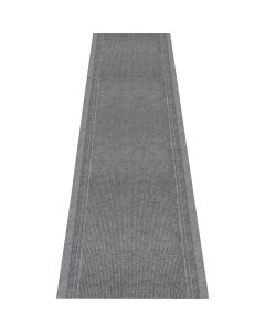 Multy Home Tracker 26 In. x 60 Ft. Gray Carpet Runner, Indoor/Outdooor