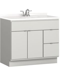 Bertch Riverside 36 In. W x 34-1/2 In. H x 21 In. D Lighthouse Vanity Base without Top, 2 Door/2 Drawer