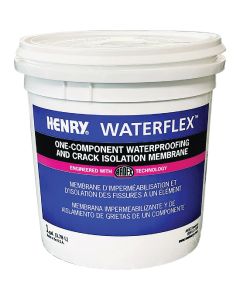 Henry WATERFLEX One-Component Waterproofing and Crack Isolation Membrane, 1 Gal.