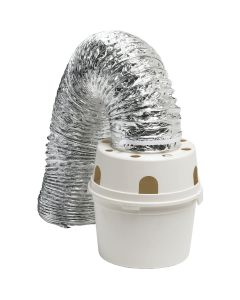 Dundas Jafine White Indoor Electric Dryer Vent Kit (5-Piece)