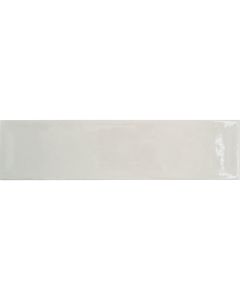 Emser Raku 3 In. x 12 In. Glossy White Ceramic Wall Tile with Hand Glazed Inverted Visual (6.29 Sq. Ft./Case)