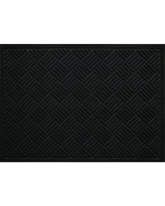 Multy Home Contours 3 Ft. x 4 Ft. Black Carpet Utility Floor Mat, Indoor/Outdoor