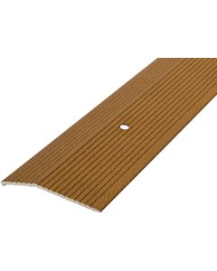 M-D Antique Brass Fluted 2 In. x 36 In. Aluminum Carpet Trim