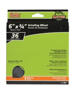 Gator Blade 6 In. 3/4 In. Adjustable - 1", 3/4", 5/8", 1/2" Bench Grinding Wheel