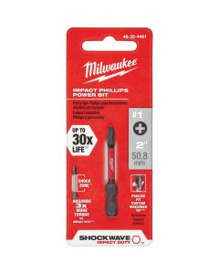 Milwaukee SHOCKWAVE #1 Phillips 2 In. Power Impact Screwdriver Bit