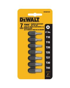 DEWALT 7-Piece Security Torx Screwdriver Bit Set