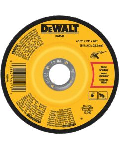 DEWALT HP Type 27 4-1 In. x 1/4 In. x 7/8 In. Metal/Stainless Grinding Cut-Off Wheel