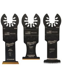 Milwaukee OPEN-LOK Wood-Cutting Oscillating Blade Assortment (3-Piece)