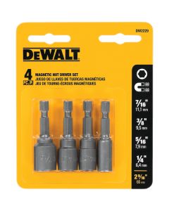 DEWALT 4-Piece Magnetic Nutdriver Bit Set