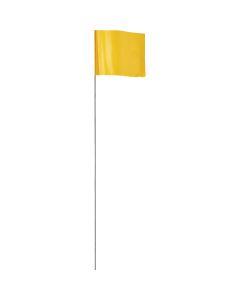 100pk Yellow Stake Flag