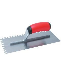 QLT 1/4 x 3/8 x 1/4 In. Square Notched Trowel w/Soft Grip