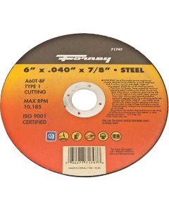 Forney Type 1 6 In. x 0.040 In. x 7/8 In. Steel Cut-Off Wheel