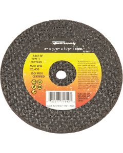 Forney Type 1 3 In. x 1/8 In. x 1/4 In. Steel Cut-Off Wheel