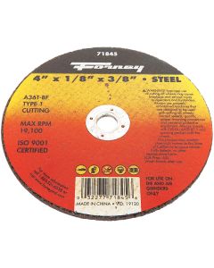 Forney Type 1 4 In. x 1/8 In. x 3/8 In. Steel Cut-Off Wheel