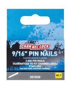 Channellock 9/16 In. 23-Gauge No. 7 Pin Nail (2000-Pack)